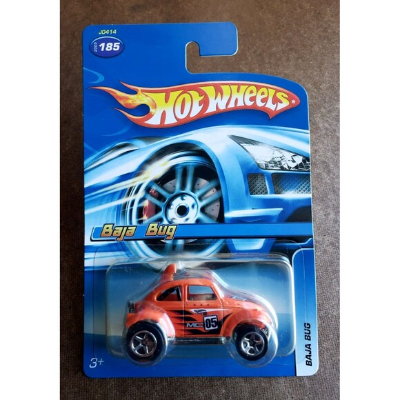 2005 Hot Wheels BAJA BUG Fluorescent Orange MYSTERY CARS KAR KEEPER INT'L CARD! - Picture 5 of 16